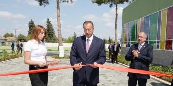 Ilham Aliyev attended the opening of nursery school and kindergarten "Fidan" in Jalilabad