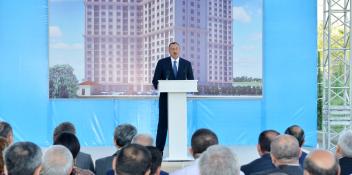 Speech by Ilham Aliyev at the ceremony to distribute apartments in a building for journalists