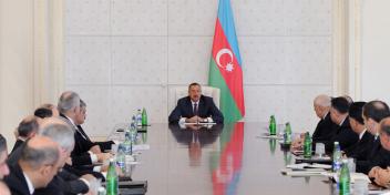 Ilham Aliyev presided over a meeting of the Cabinet of Ministers, dedicated to the outcomes of social-economic development of 2010