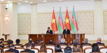 Presidents of Azerbaijan and Vietnam made joint statements for the press