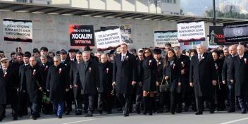 Ilham Aliyev joined a rally marking 20th anniversary of the Khojaly genocide