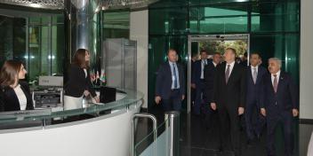 Ilham Aliyev reviewed the new office building of SOCAR in Georgia