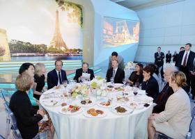 Ilham Aliyev and President of the French Republic Francois Hollande had dinner together