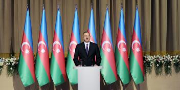 Ilham Aliyev attended an official reception on the occasion of the national holiday of Azerbaijan – the Republic Day