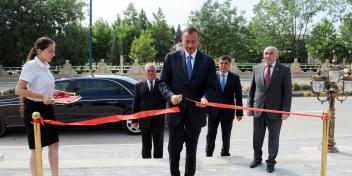 Ilham Aliyev attended the opening of an office building of the Shabran district branch of the "Yeni Azerbaijan Party"