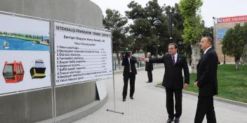 Visit of Ilham Aliyev to Mingachevir