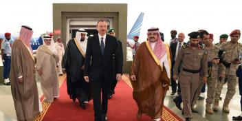 Ilham Aliyev arrived in Jeddah from capital Riyadh