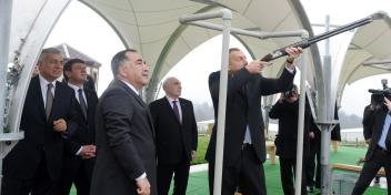 Ilham Aliyev attended the opening of the first phase of the shooting club in Gabala