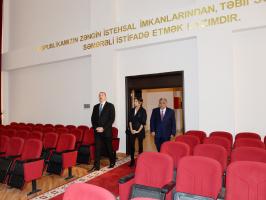 Ilham Aliyev reviewed the conditions created at a new office building of the Dashkasan District Executive Authority