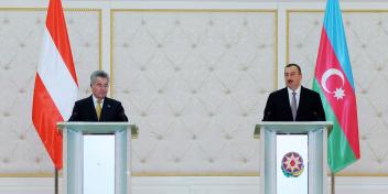 Presidents of Azerbaijan and Austria held a press conference