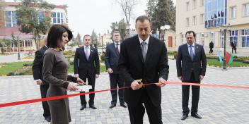 Ilham Aliyev attended the opening of an office building of the Astara district branch of Yeni Azerbaijan Party