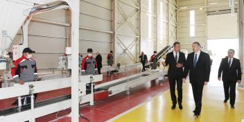 Visit of Ilham Aliyev to Agdash District