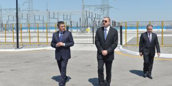 Ilham Aliyev attended the opening of 220-kilovolt electric substation “Agdash”