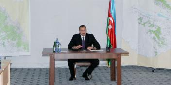 Speech by Ilham Aliyev at the meeting of the earthquake headquarters established in Zagatala District