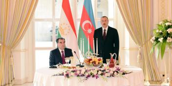 Official reception was hosted in honor of the President of Tajikistan