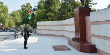 As part of a visit to the north-western region of Azerbaijan, Ilham Aliyev arrived in Gakh District