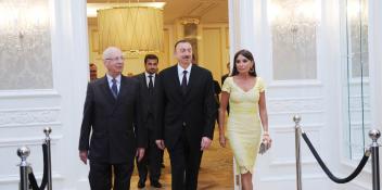 Ilham Aliyev and his wife Mehriban Aliyeva attended the final working dinner reception of the World Economic Forum