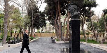 Ilham Aliyev visited the park, named after Soviet Hero Gafur Mammadov