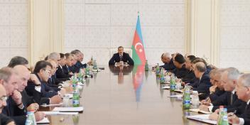 Closing speech by Ilham Aliyev at the meeting of the Cabinet of Ministers dedicated to the results of socioeconomic development in nine months of 2014 and objectives for the future