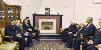 Ilham Aliyev met with Iranian President Hassan Rouhani