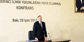 Ilham Aliyev chaired a conference dedicated to the results of the first year of the “State program on the socioeconomic development of Baku and its suburban settlements in 2011-2013”