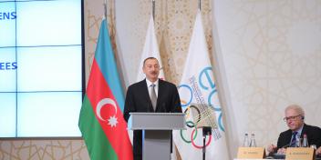 Ilham Aliyev attended the official opening of the 43rd General Assembly of the European Olympic Committees in Baku