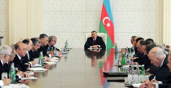 Ilham Aliyev chaired a meeting of the Cabinet of Ministers