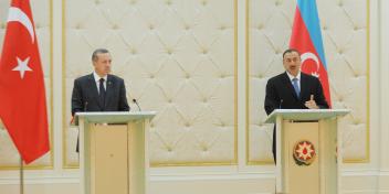 Ilham Aliyev and Prime Minister Recep Tayyip Erdogan held a joint press conference