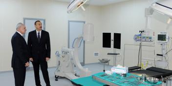 Ilham Aliyev attended the opening of the Agdash central district hospital