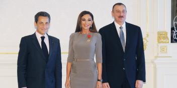 A ceremony to award Mehriban Aliyeva with the Order of the French Legion of Honor Officer was held