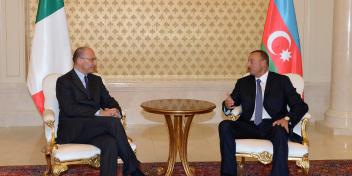 Ilham Aliyev and President of the Council of Ministers of Italy Enrico Letta held a one-on-one meeting