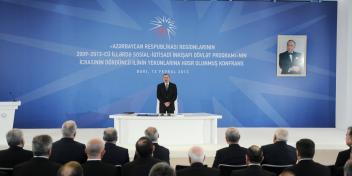 Ilham Aliyev chaired a conference dedicated to the results of the fourth year of the “State Program on the socioeconomic development of districts of the Republic of Azerbaijan in 2009-2013”