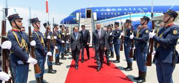 Ilham Aliyev arrived in Greece on a state visit