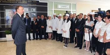 Speech by Ilham Aliyev at the opening of the medical diagnostic center in Khizi District