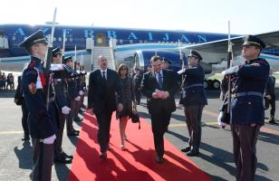 Ilham Aliyev arrived in Czech Republic for working visit