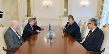 Ilham Aliyev received the presidents of the International Olympic Committee and the European Olympic Committees