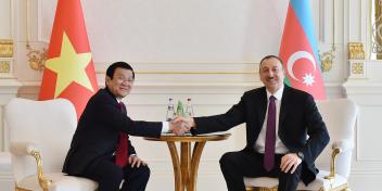 Ilham Aliyev and President of Vietnam Truong Tan Sang held a one-on-one meeting