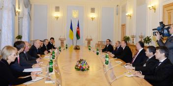 Ilham Aliyev met with the chairman of the Ukrainian Verkhovna Rada