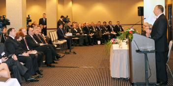 Speech by Ilham Aliyev at the Azerbaijan-Latvian Business Forum