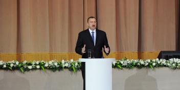 Speech by Ilham Aliyev at the reception to mark the 20th anniversary of the establishment of the “Yeni Azerbaijan Party”