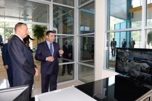 Ilham Aliyev attended the opening of hydroelectric power station “Ismayilli-1” built near Sumagalli village of Ismayilli District