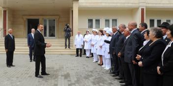 Speech by Ilham Aliyev at the openning of the Khachmaz District Central Hospital after major overhaul