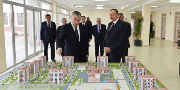 Visit of Ilham Aliyev to Mingachevir