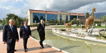 Ilham Aliyev reviewed a children's amusement and recreation park in Ismayilli