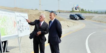 Ilham Aliyev attended the opening of the Shabran-Pirabadil-Zeyva motor road