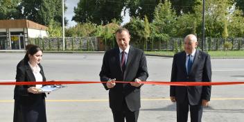 Ilham Aliyev attended the opening of an office building of Ismayilli District branch of the New Azerbaijan Party