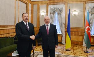 Ilham Aliyev met with Ukrainian Prime Minister Mykola Azarov