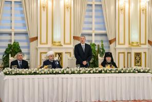 Ilham Aliyev attended the Iftar ceremony on the occasion of the holy month of Ramadan