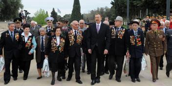 Ilham Aliyev attended the anniversary ceremony of May 9 – the Victory Day in Baku