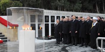 Ilham Aliyev paid tribute to 20 January martyrs